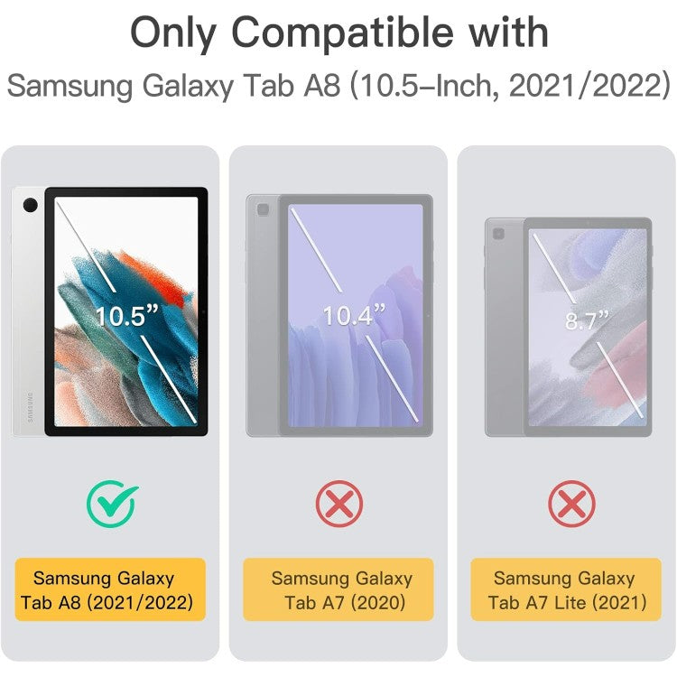 Ovitek za tablični računalnik Samsung Galaxy Tab A8 10.5-Inch (2022), OTROŠKI - roza – JETech