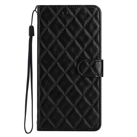 usnjena preklopna torbica quilted za samsung galaxy a23 crna