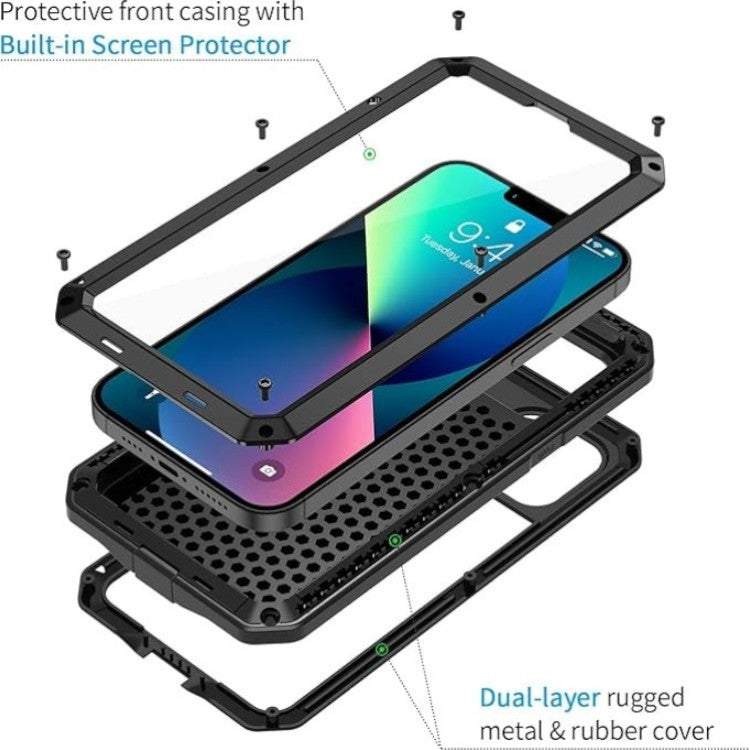 Ovitek "360 ring" za iPhone 13 mini, črna – Lanhiem