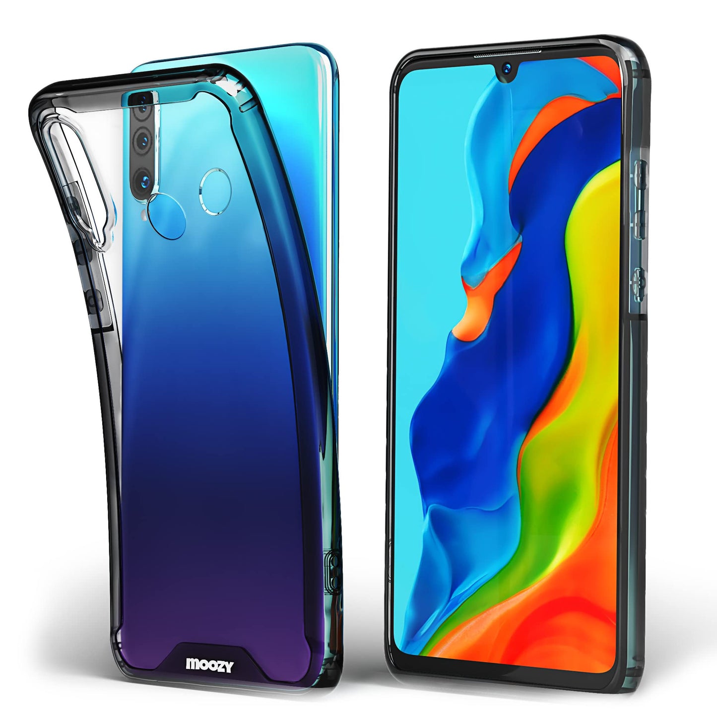 moozy xframe crno prozoren ovitek za huawei p30 lite