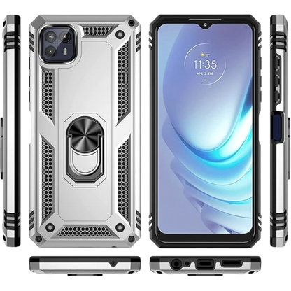 Ovitek "Armor" za Motorola Edge 20 Lite, srebrna – SHIEID