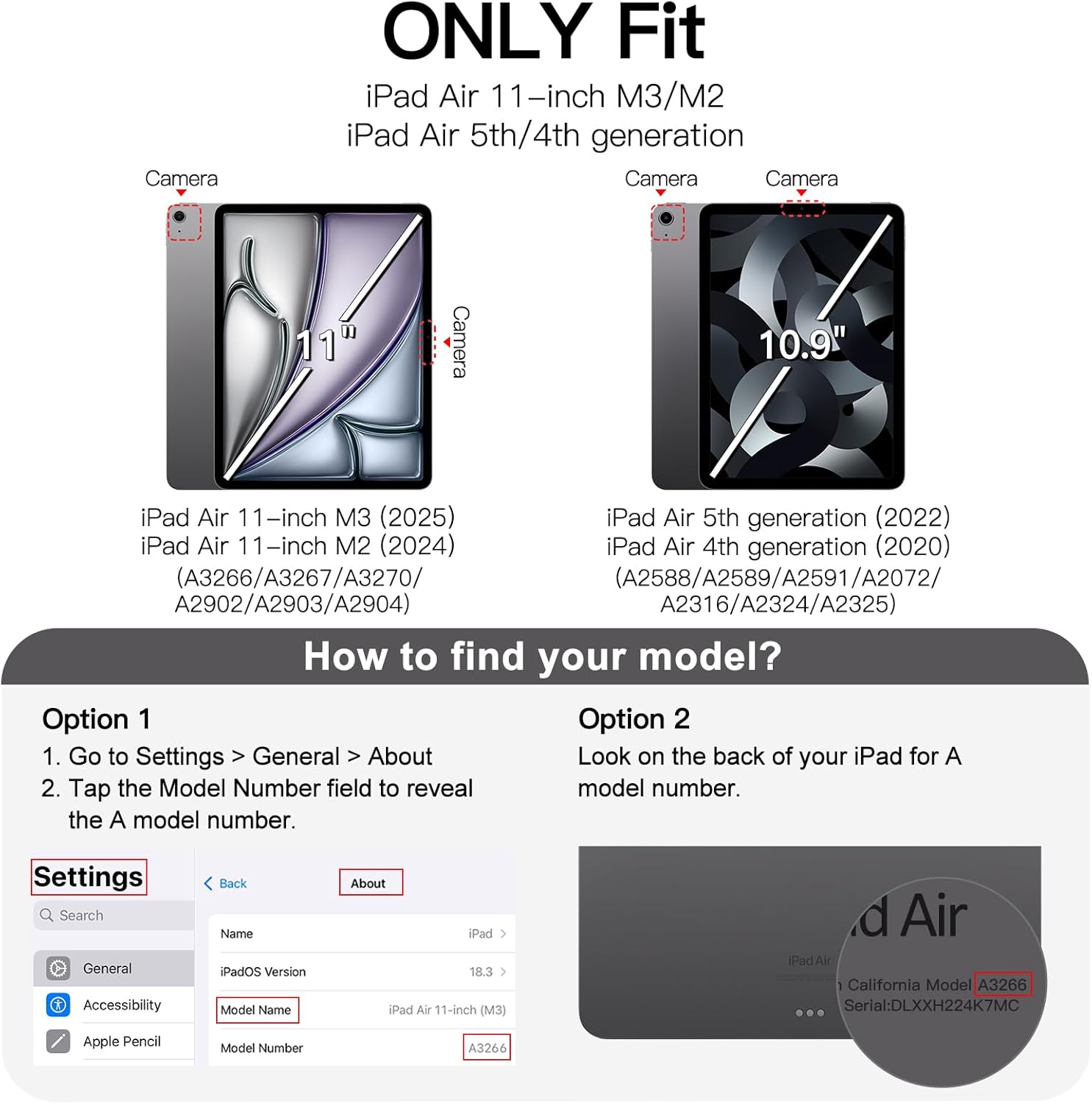 Ovitek ''JETech'' za iPad Air 11" M2 (2024), iPad Air 5/4 (2022/2020 5./4. gen.10,9") z držalom za svinčnik