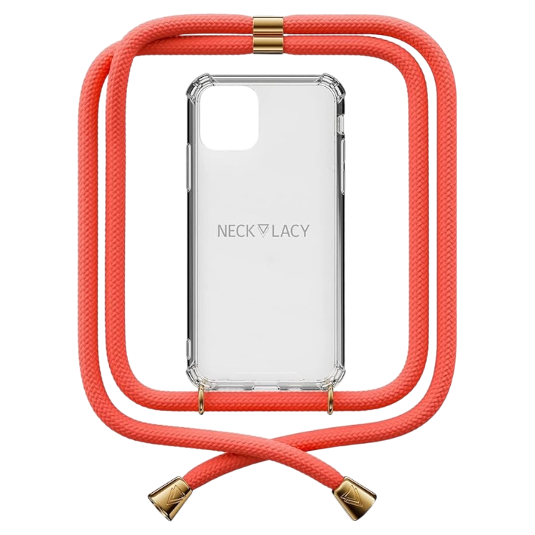 Ovitek z vrvico "NECKLACY®" za iPhone 13 Pro Max, ornažna – Oranžna