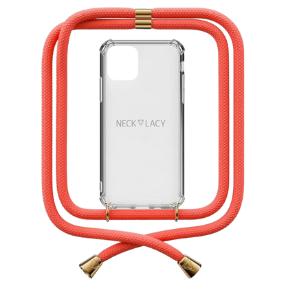 Ovitek z vrvico "NECKLACY®" za iPhone 13 Pro Max, ornažna – Oranžna
