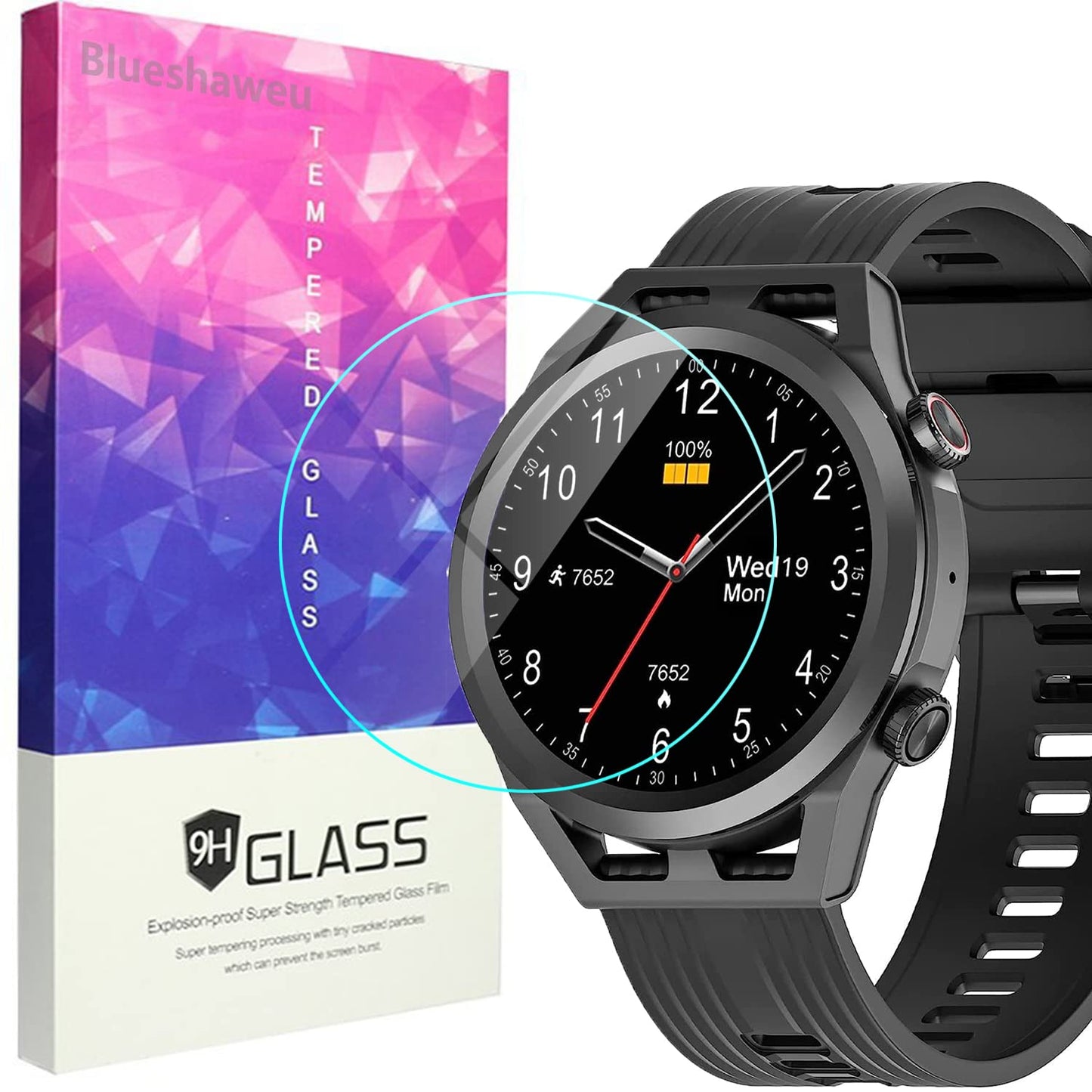 Blueshaweu Kaljeno Zaščitno Steklo za IOWODO R8Pro – 9H Screen Protector (3 kosi)