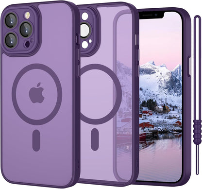 ElestBela MagSafe maska za iPhone 13 Pro – ultra tanka mat ljubičasta