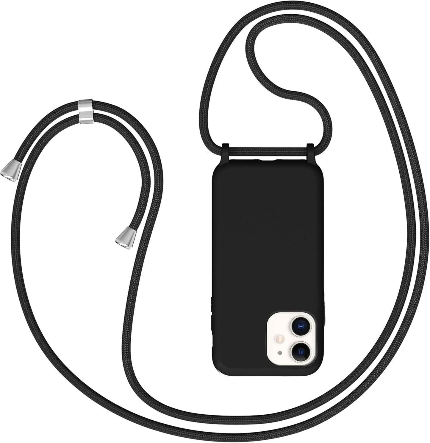 iPhone 11 Case with Lanyard - Black