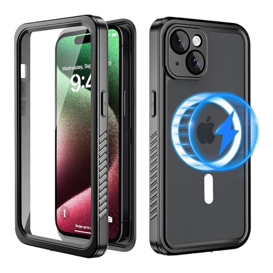 Vodoodporen ovitek "magsafe 360" za iPhone 15 Pro, črna – Beeasy