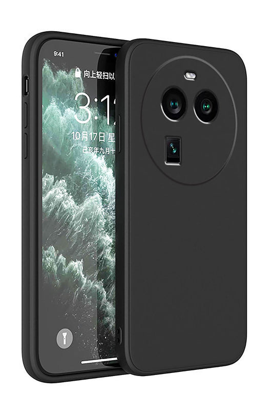 silikonski ovitek za oppo find x6 pro crna