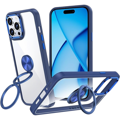 Ovitek "XYZ ring" za iPhone 15 Pro Max, modra – Modra