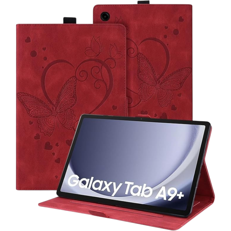 Ovitek za tablični računalnik za Samsung Galaxy Tab A9 Plus (rdeča) – Infostyle