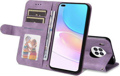 BAILI Flip Cover for Huawei Nova 8i – Purple