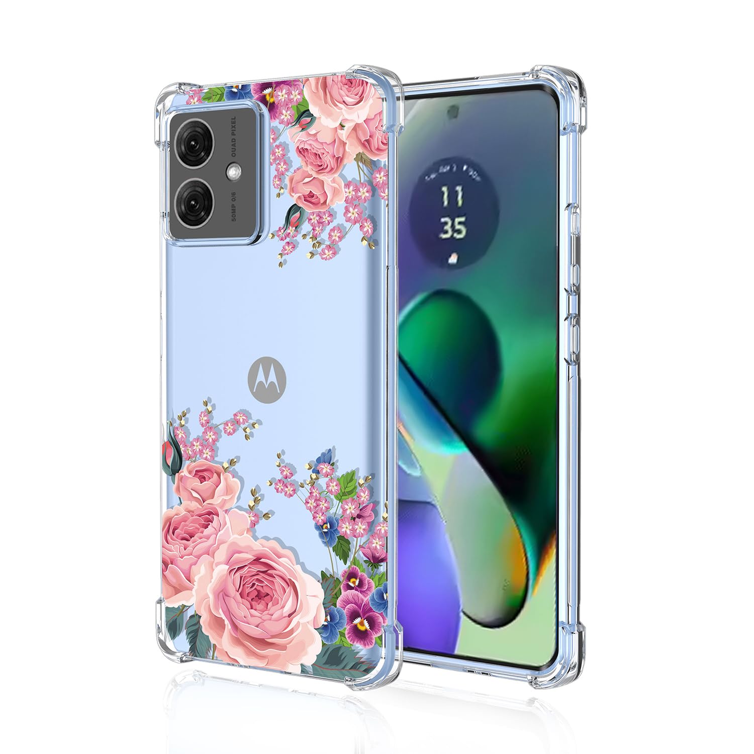 prozoren ovitek garden party za motorola moto g54