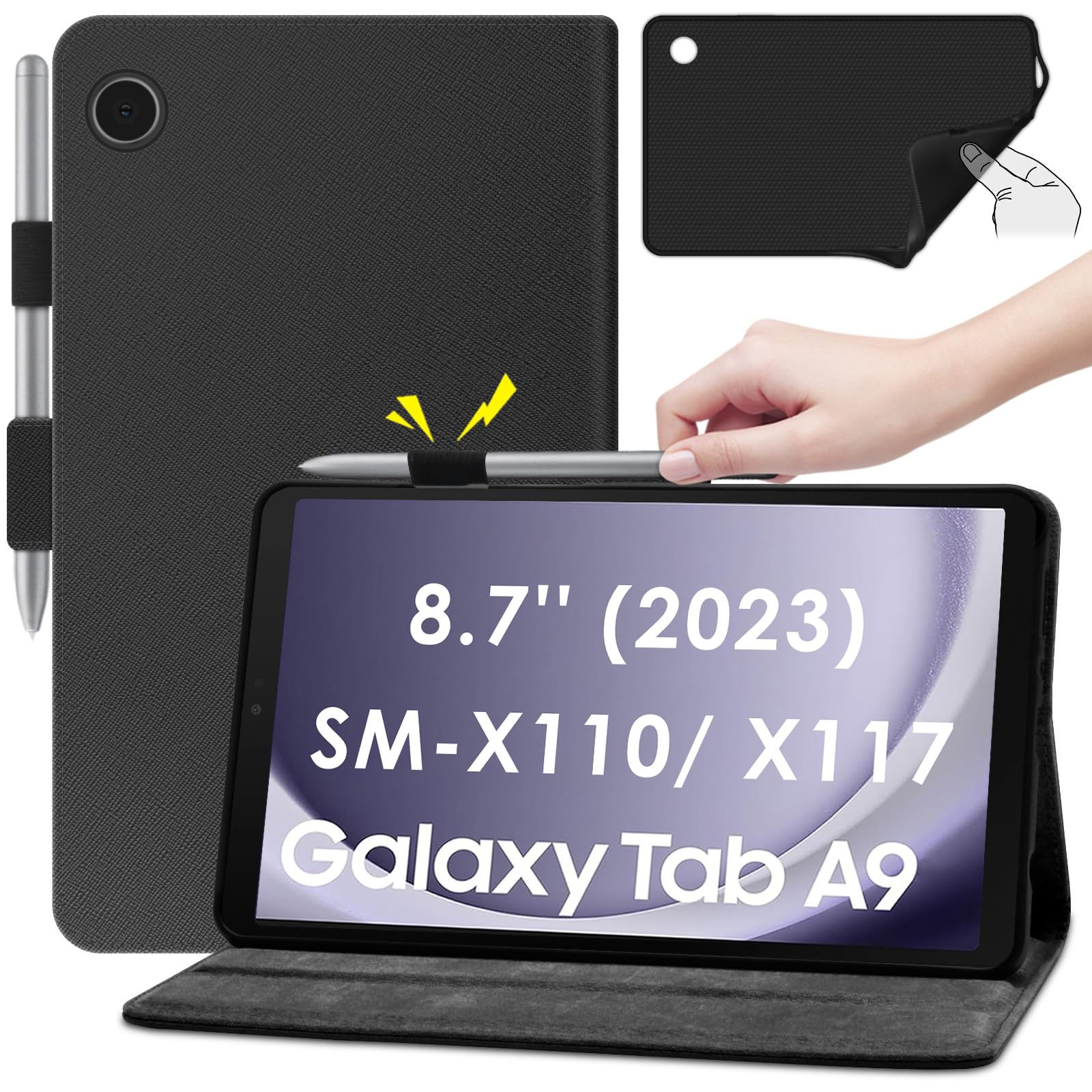 katumo ovitek za samsung galaxy tab a9 8.7 crna