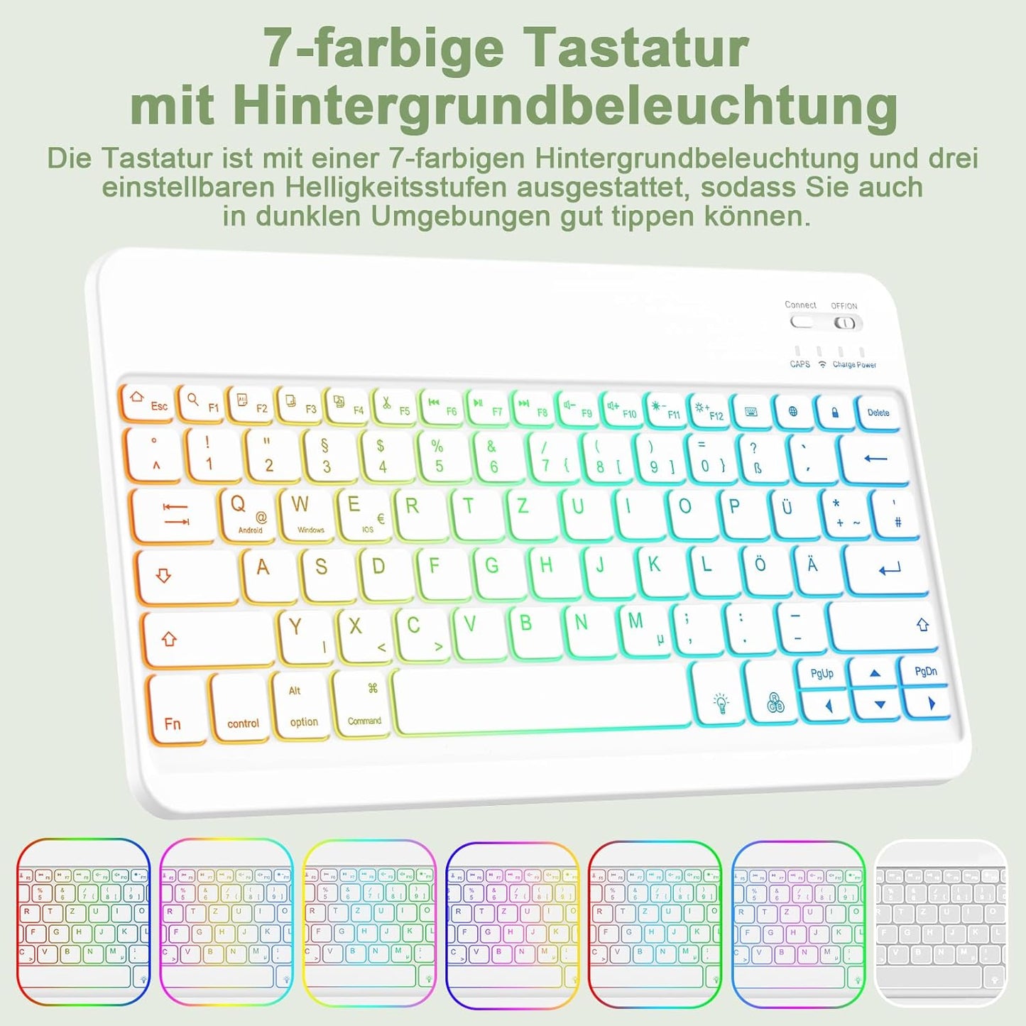 Ovitek s tipkovnico za Samsung Galaxy Tab S9+ 12.4 Inch 2023 – GOOJODOQ