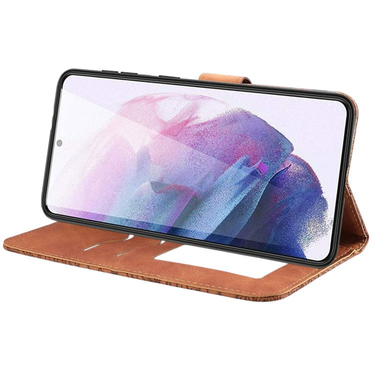 Preklopna torbica za telefon "Tree" Samsung Galaxy S22 Ultra – Infostyle – Rdeča / Umetno usnje + TPU silikon