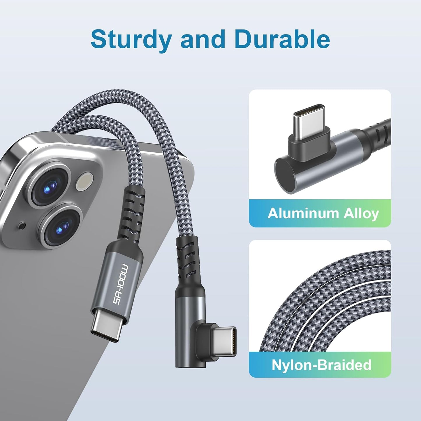 Kabel USB C v USB-C z adapterjem USB A, 2m – Basesailor