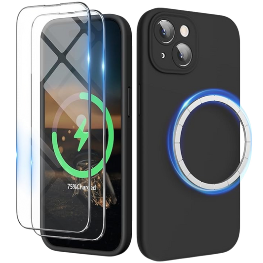 Komplet ovitek "SURPHY MagSafe" + 2x zaščitni stekli za iPhone 15