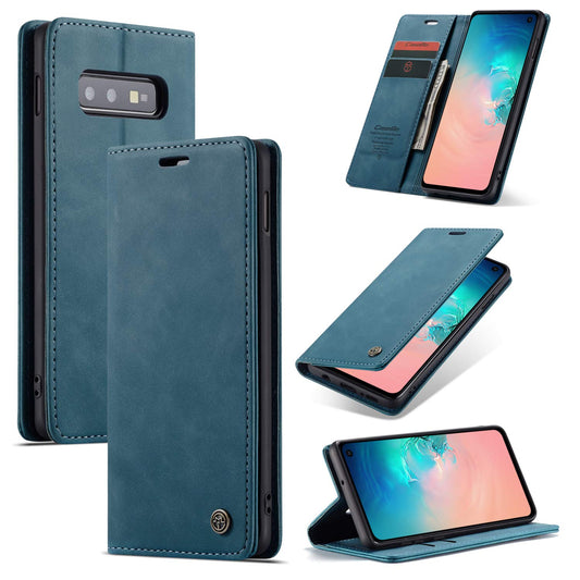 preklopna torbica bigcousin za samsung galaxy s10e modro zelena