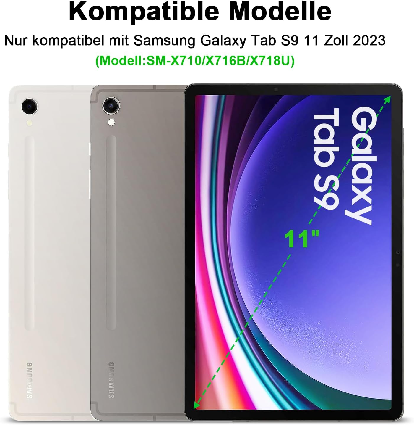 Ovitek s tipkovnico za Samsung Galaxy Tab S9 11 Inch 2023 – GOOJODOQ