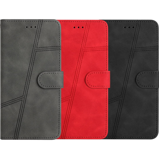 Preklopna torbica "Yiscase" za Samsung Galaxy S24 Plus – Siva / Ekološko usnje + TPU silikon