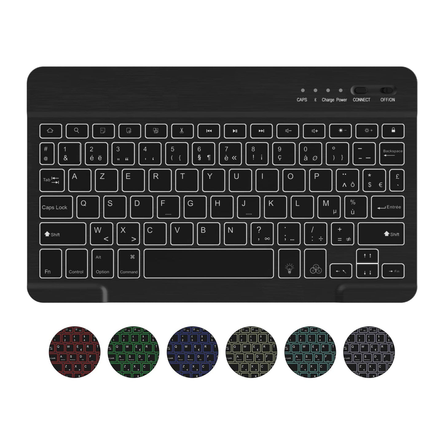 kbcase tipkovnica za ipad 9 8 7 air 3 crna