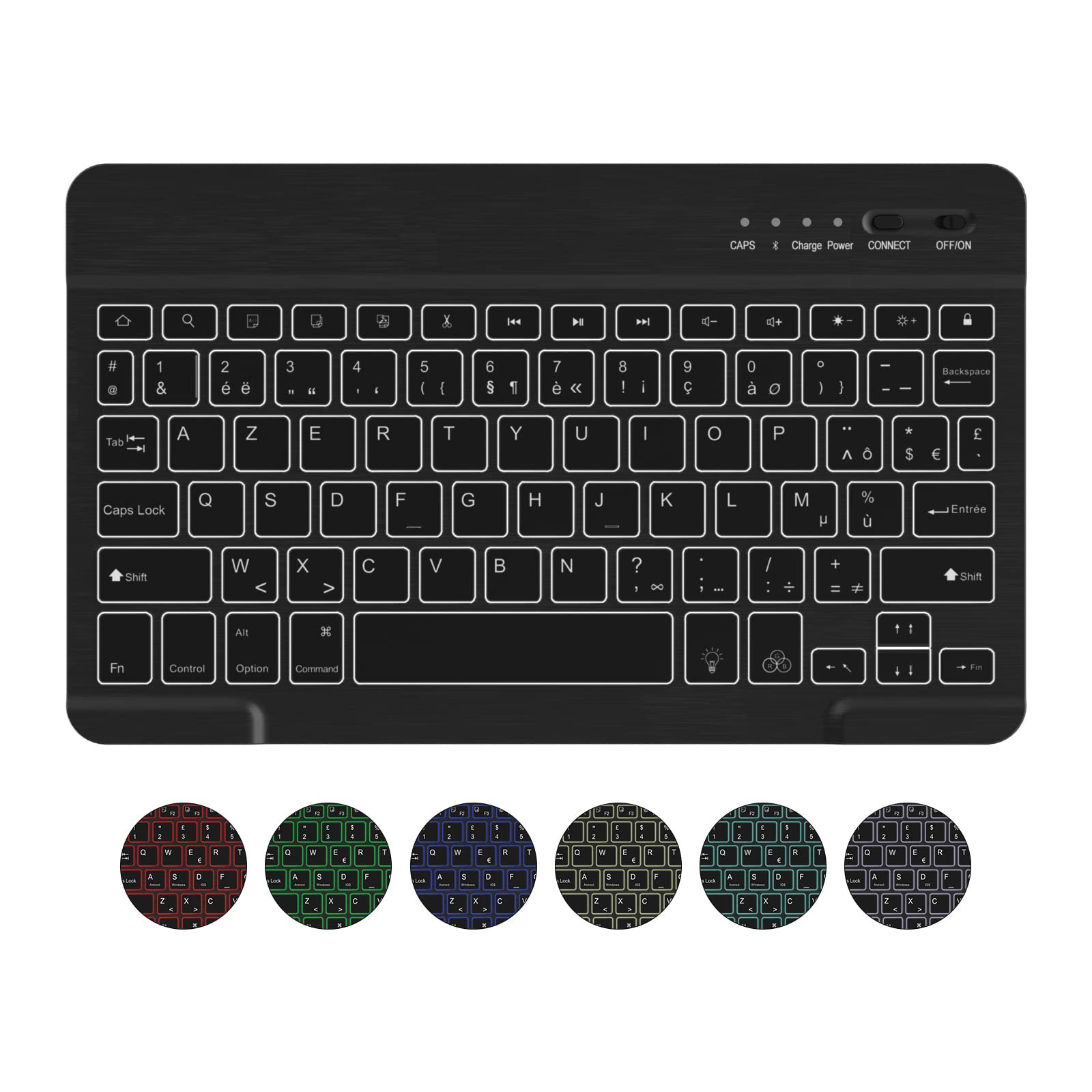 kbcase tipkovnica za ipad 9 8 7 air 3 crna