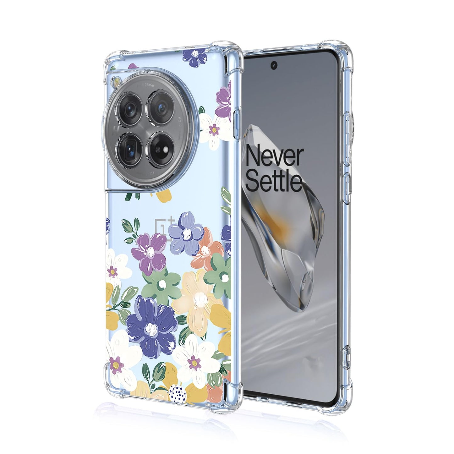prozoren ovitek colorflower za oneplus 12r ace 3 5g
