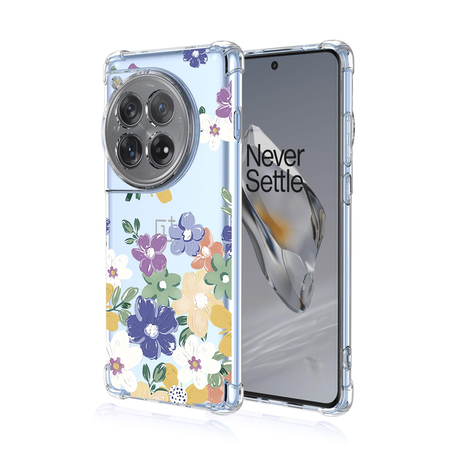 prozoren ovitek colorflower za oneplus 12r ace 3 5g