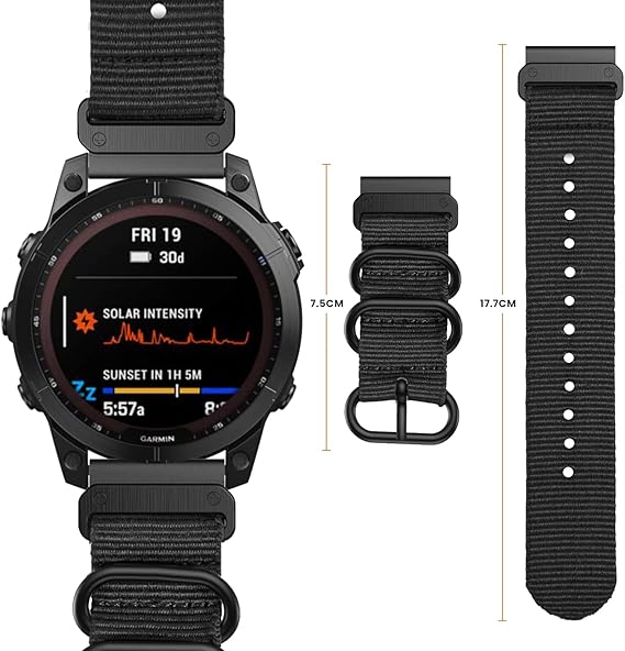 Pašček za uro Garmin Fenix 7X/Fenix 6X/Fenix 5X, 26 mm – Infostyle