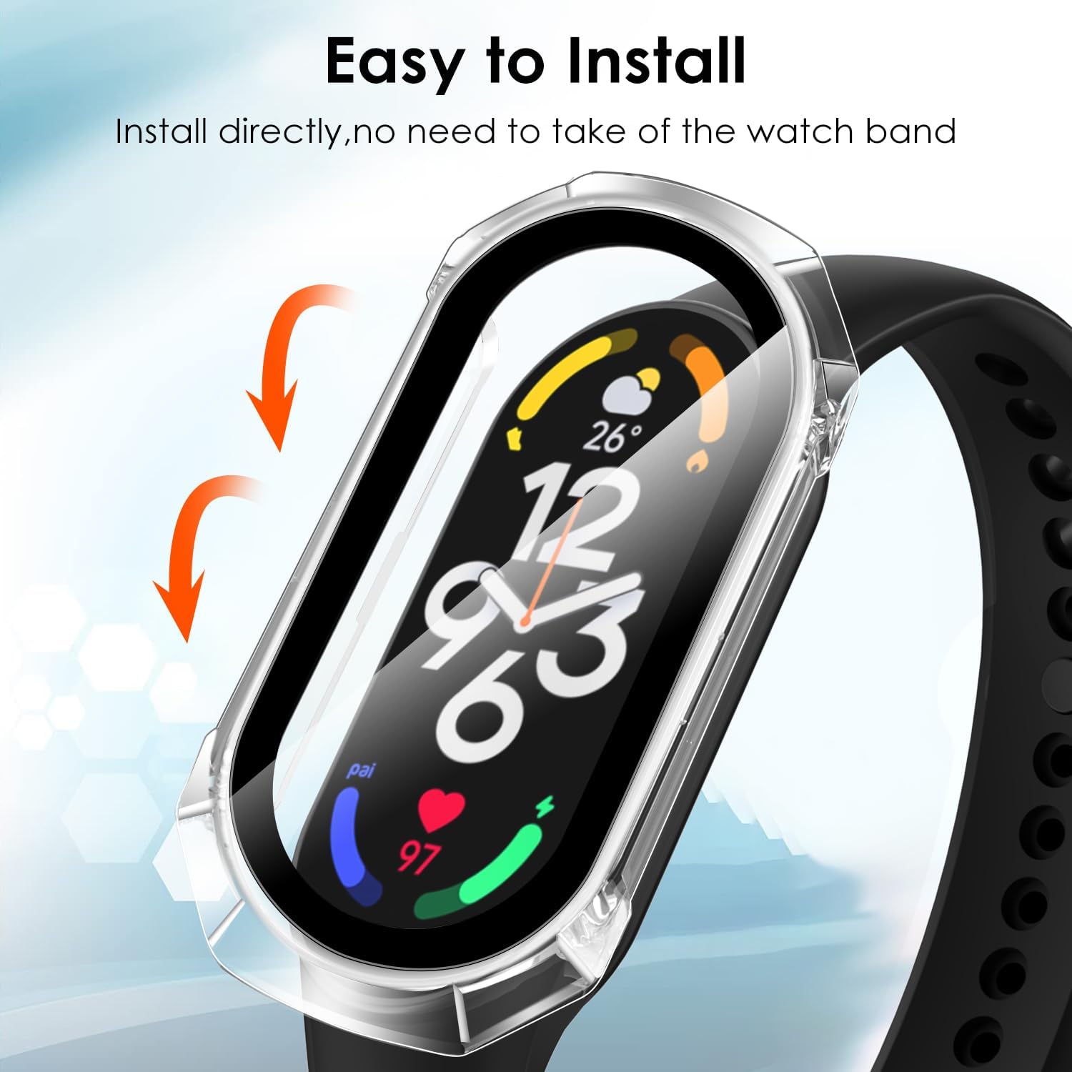 Zaščitni ovitek za pametno uro Xiaomi Smart Band 8 – Infostyle