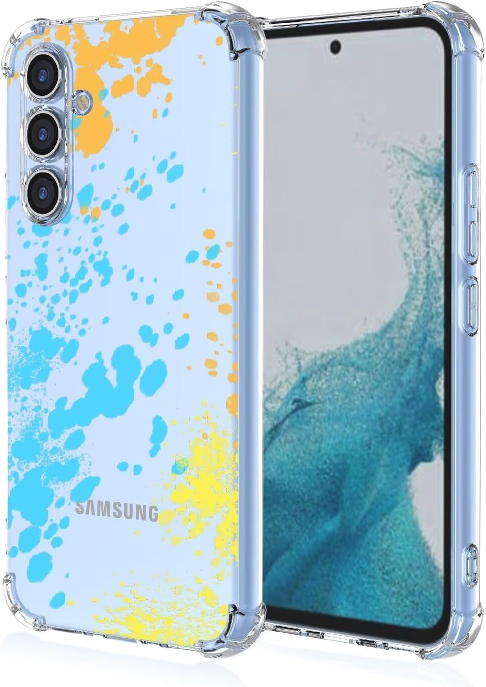 Ovitek za telefon Samsung Galaxy S22, različni motivi – Infostyle – Modra / PC + TPU silikon