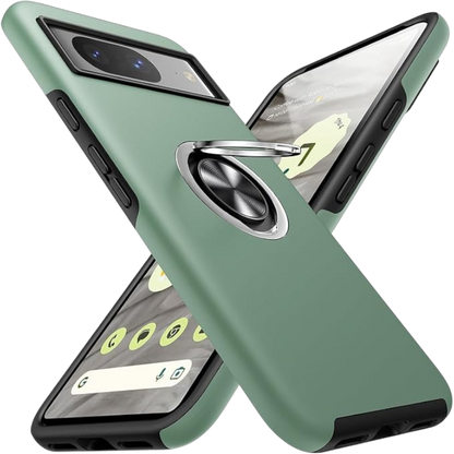 Ovitek "ring stojalo" za Google Pixel 8 Pro – JAME – Srebrna