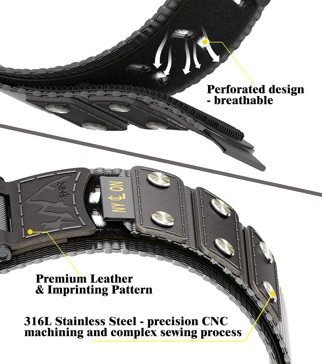 Športni pašček za uro "Caseultra" Apple Watch 45 mm/44 mm/42 mm z jeklenim ohišjem – Infostyle