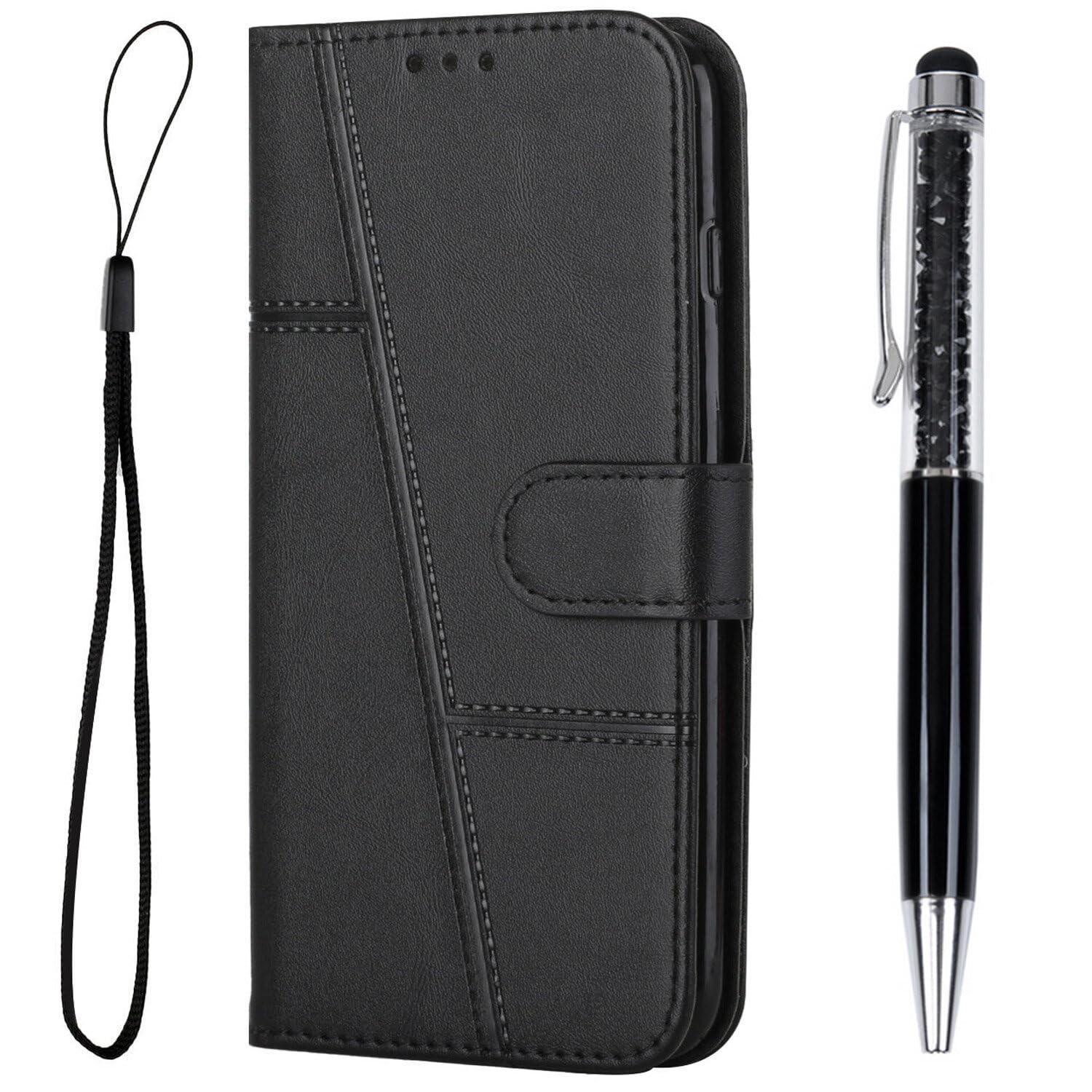 preklopna torbica za iphone 14 plus 15 plus crna