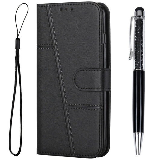 preklopna torbica za iphone 14 plus 15 plus crna