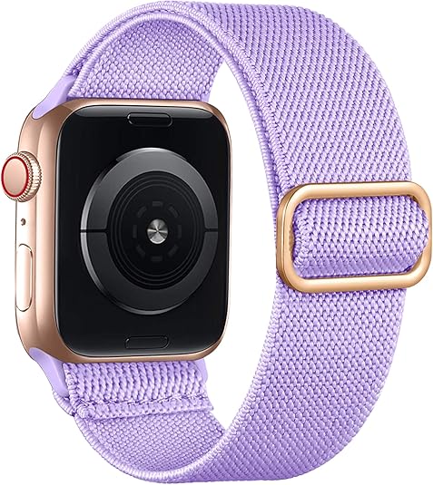 Najlonski pašček za Fitbit Versa Lite SE / Versa 2 – vijolična