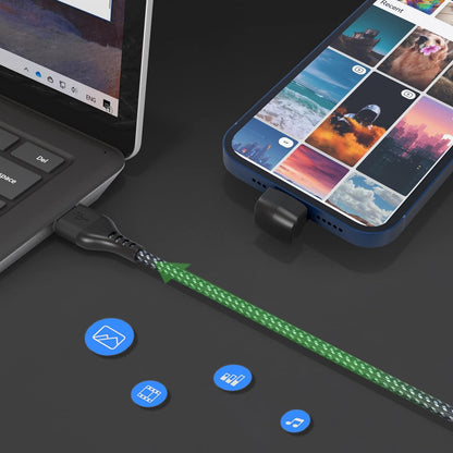 Right Angle 90° Lightning Cable 3m – MFi Certified, Fast Charging 2.4A
