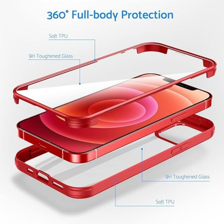 Ovitek "360" za iPhone 12 Mini, rdeča – DOSNTO