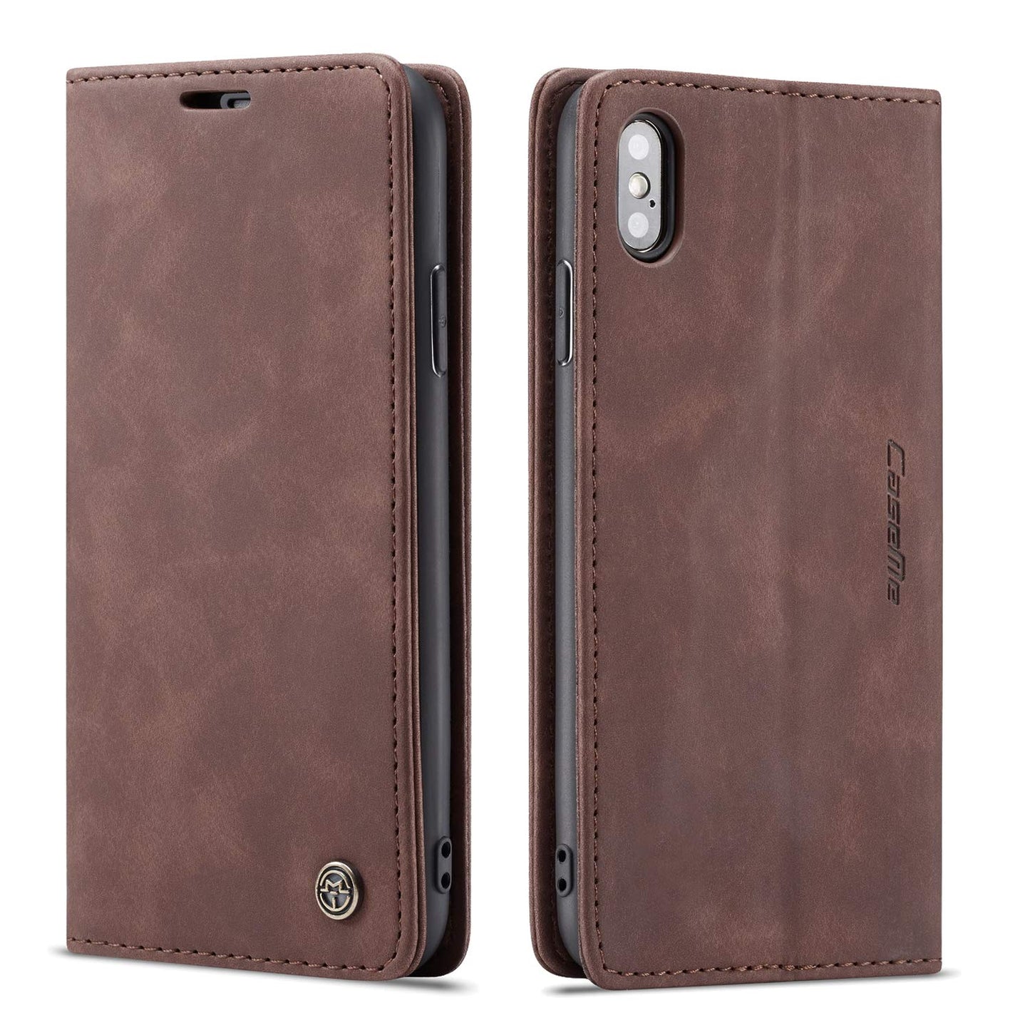 preklopna torbica bigcousin za iphone xs max temno rjava