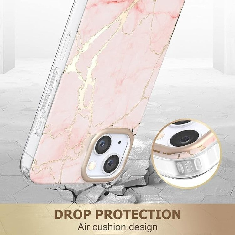 Ovitek "MATEPROX marble" za iPhone 13 Pro, roza