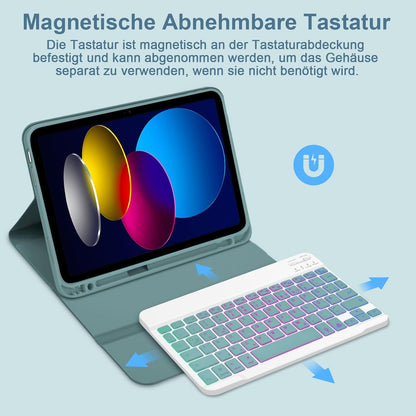 Ovitek za tablico s tipkovnico "GOOJODOQ" iPad 10. generacija 10.9''/iPad 11. generacije (2025, A16, 11”) – Infostyle