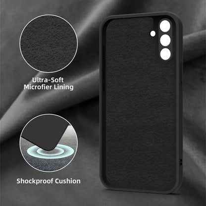 ElestBela Silicone Case for Samsung Galaxy S24 Plus – Slim Protective Cover (Dark Black)