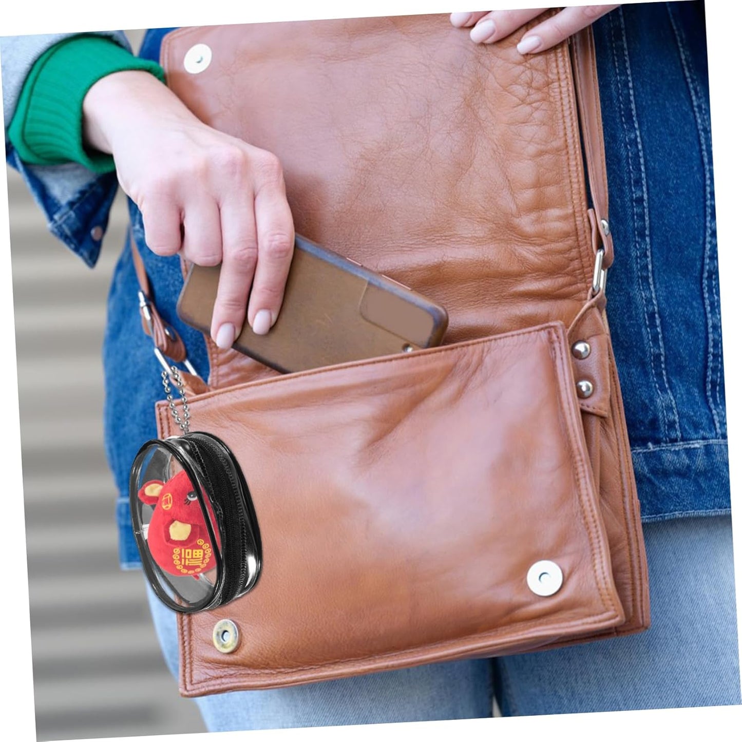 2-delna prozorna torba za shranjevanje kablov – Infostyle