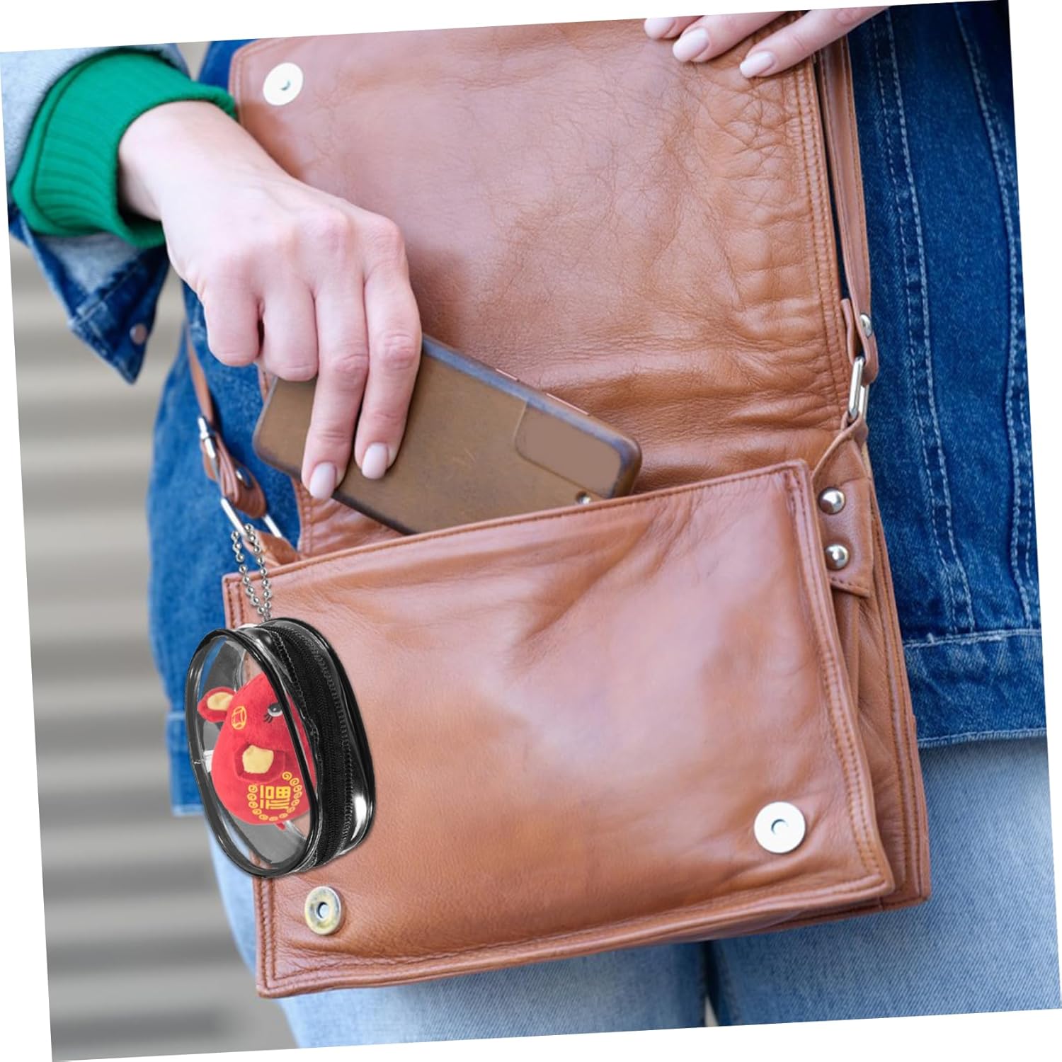 2-delna prozorna torba za shranjevanje kablov – Infostyle