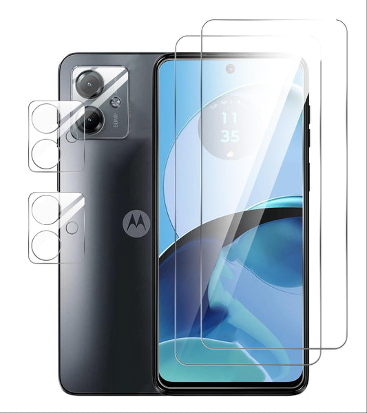 GIOPUEY zaštitno staklo za Motorola Moto G14 – 9H staklo + zaštita kamere, pakiranje 4 komada