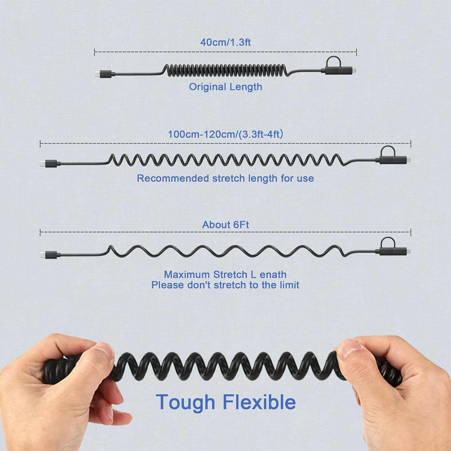 Kabel ''2v1'' USB C v USB C + Lightning – AICase