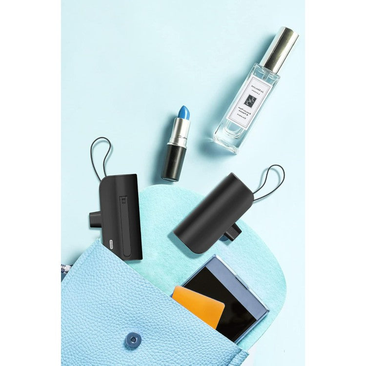 Mini zunanja baterija ''BSCAME'' z vgrajenim kablom (združljiv z iPhone) – Infostyle