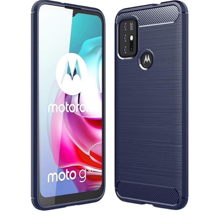 Silikonski ovitek "Cruzerlite" za Motorola Moto G30, modra – Modra / TPU silikon
