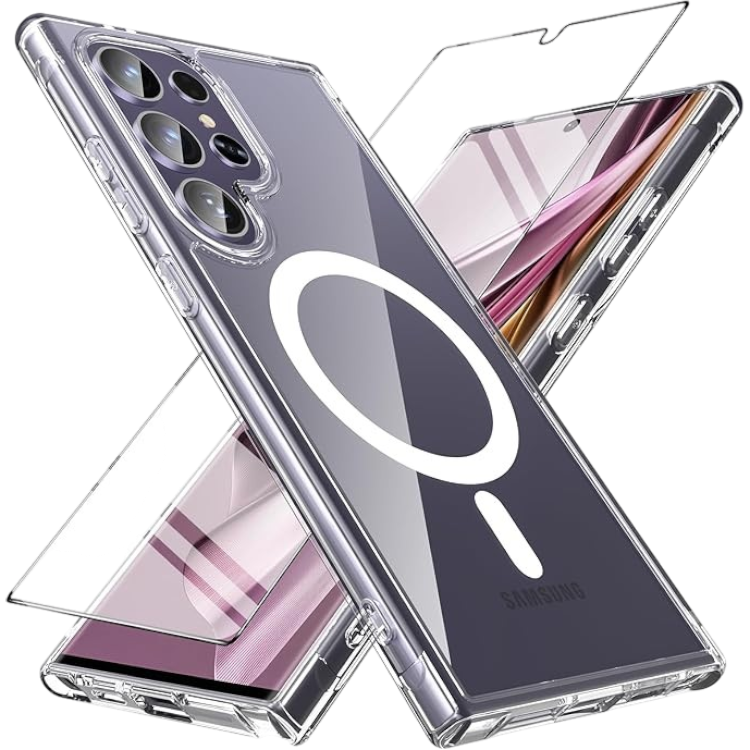 Komplet ovitek "besinpo magsafe" + zaščitno steklo za Samsung Galaxy S24 Ultra – Infostyle